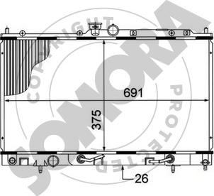 Somora 182340 - Radiators, Motora dzesēšanas sistēma autodraugiem.lv