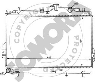 Somora 136040B - Radiators, Motora dzesēšanas sistēma autodraugiem.lv