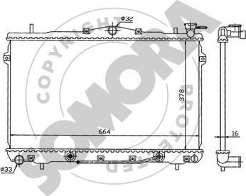 Somora 132040A - Radiators, Motora dzesēšanas sistēma autodraugiem.lv