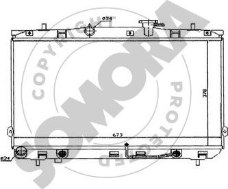 Somora 132240A - Radiators, Motora dzesēšanas sistēma autodraugiem.lv