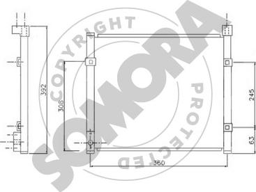 Somora 120560 - Kondensators, Gaisa kond. sistēma autodraugiem.lv