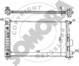 Somora 175040C - Radiators, Motora dzesēšanas sistēma autodraugiem.lv