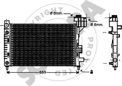 Somora 175041 - Radiators, Motora dzesēšanas sistēma autodraugiem.lv