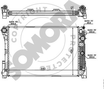 Somora 171440A - Radiators, Motora dzesēšanas sistēma autodraugiem.lv