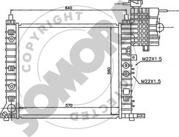 Somora 173040A - Radiators, Motora dzesēšanas sistēma autodraugiem.lv