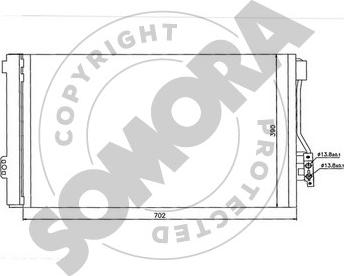 Somora 173160 - Kondensators, Gaisa kond. sistēma autodraugiem.lv