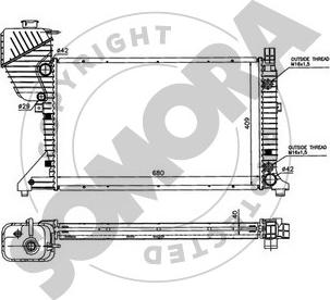 Somora 172140C - Radiators, Motora dzesēšanas sistēma autodraugiem.lv