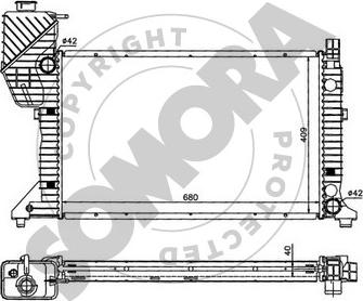 Somora 172140D - Radiators, Motora dzesēšanas sistēma autodraugiem.lv