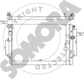 Somora 359040 - Radiators, Motora dzesēšanas sistēma autodraugiem.lv