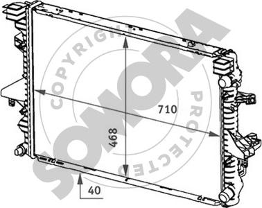 Somora 354140A - Radiators, Motora dzesēšanas sistēma autodraugiem.lv