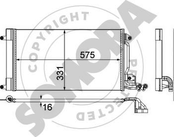 Somora 355660 - Kondensators, Gaisa kond. sistēma autodraugiem.lv