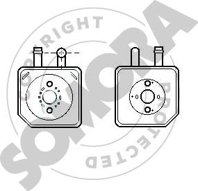 Somora 350965F - Eļļas radiators, Motoreļļa autodraugiem.lv