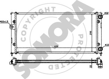 Somora 350842 - Radiators, Motora dzesēšanas sistēma autodraugiem.lv