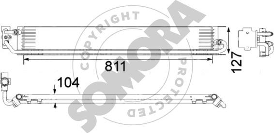 Somora 358766 - Eļļas radiators, Automātiskā pārnesumkārba autodraugiem.lv