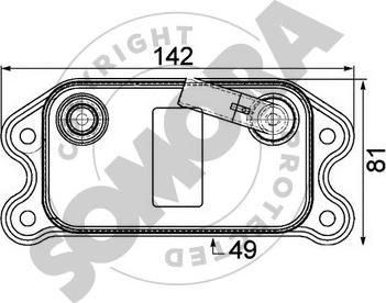 Somora 361465 - Eļļas radiators, Motoreļļa autodraugiem.lv