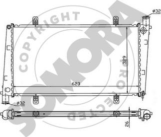 Somora 361240B - Radiators, Motora dzesēšanas sistēma autodraugiem.lv