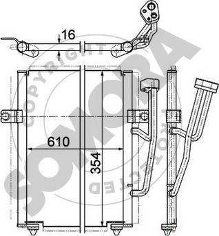 Somora 361260 - Kondensators, Gaisa kond. sistēma autodraugiem.lv