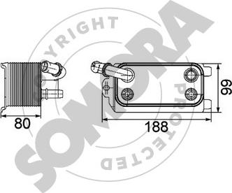 Somora 363466 - Eļļas radiators, Automātiskā pārnesumkārba autodraugiem.lv