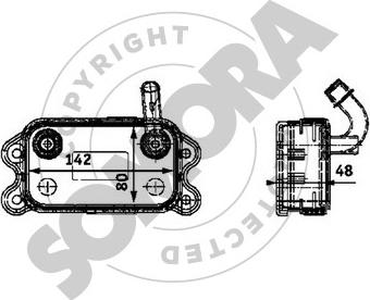 Somora 363365 - Eļļas radiators, Motoreļļa autodraugiem.lv