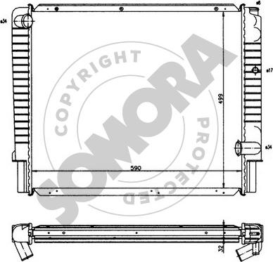 Somora 362142 - Radiators, Motora dzesēšanas sistēma autodraugiem.lv