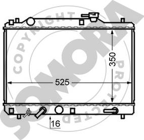 Somora 302040A - Radiators, Motora dzesēšanas sistēma autodraugiem.lv