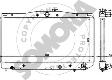 Somora 314041 - Radiators, Motora dzesēšanas sistēma autodraugiem.lv