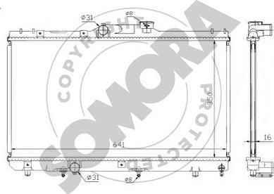 Somora 314140A - Radiators, Motora dzesēšanas sistēma autodraugiem.lv