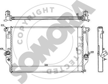 Somora 316840A - Radiators, Motora dzesēšanas sistēma autodraugiem.lv