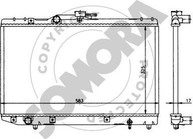 Somora 310040 - Radiators, Motora dzesēšanas sistēma autodraugiem.lv