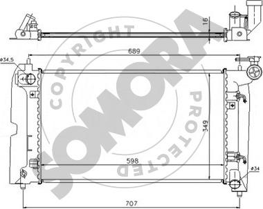 Somora 318140A - Radiators, Motora dzesēšanas sistēma autodraugiem.lv