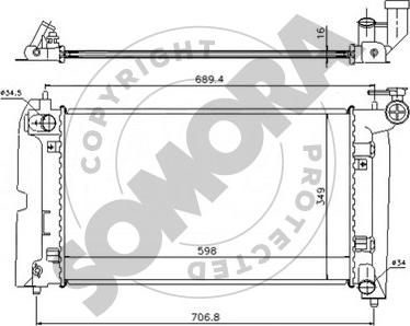 Somora 318140 - Radiators, Motora dzesēšanas sistēma autodraugiem.lv