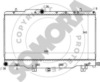 Somora 331140B - Radiators, Motora dzesēšanas sistēma autodraugiem.lv