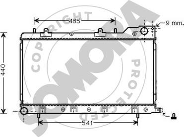 Somora 333240 - Radiators, Motora dzesēšanas sistēma autodraugiem.lv