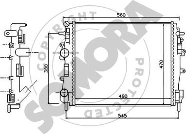 Somora 244341 - Radiators, Motora dzesēšanas sistēma autodraugiem.lv