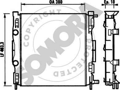 Somora 243241 - Radiators, Motora dzesēšanas sistēma autodraugiem.lv