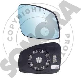 Somora 242455GAM - Spoguļstikls, Ārējais atpakaļskata spogulis autodraugiem.lv