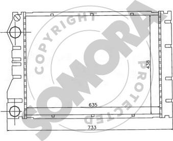 Somora 242040J - Radiators, Motora dzesēšanas sistēma autodraugiem.lv