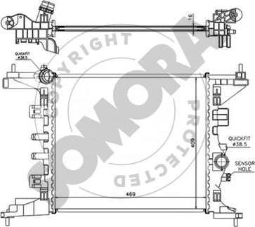 Somora 216140 - Radiators, Motora dzesēšanas sistēma autodraugiem.lv