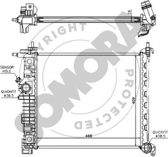 Somora 216141 - Radiators, Motora dzesēšanas sistēma autodraugiem.lv