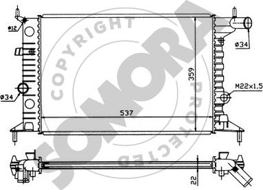 Somora 210440 - Radiators, Motora dzesēšanas sistēma autodraugiem.lv