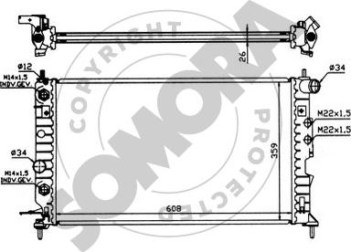 Somora 210442 - Radiators, Motora dzesēšanas sistēma autodraugiem.lv