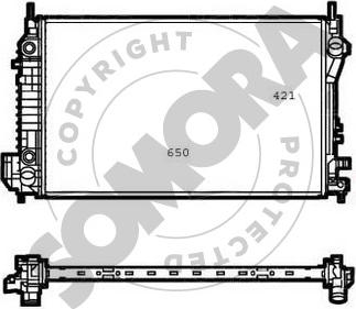 Somora 210640G - Radiators, Motora dzesēšanas sistēma autodraugiem.lv