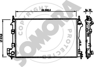 Somora 210641 - Radiators, Motora dzesēšanas sistēma autodraugiem.lv