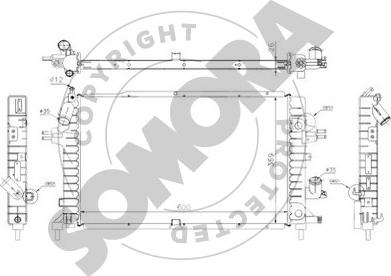 Somora 211840A - Radiators, Motora dzesēšanas sistēma autodraugiem.lv