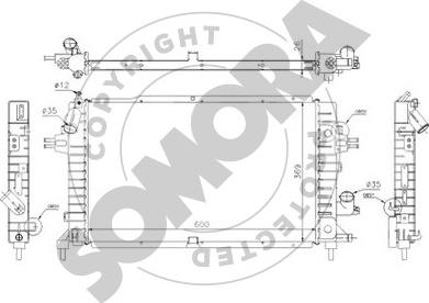 Somora 211840B - Radiators, Motora dzesēšanas sistēma autodraugiem.lv