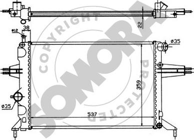 Somora 211744 - Radiators, Motora dzesēšanas sistēma autodraugiem.lv