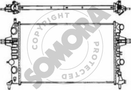 Somora 211740A - Radiators, Motora dzesēšanas sistēma autodraugiem.lv