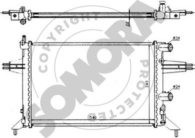 Somora 211740 - Radiators, Motora dzesēšanas sistēma autodraugiem.lv