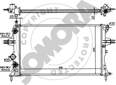 Somora 211741 - Radiators, Motora dzesēšanas sistēma autodraugiem.lv