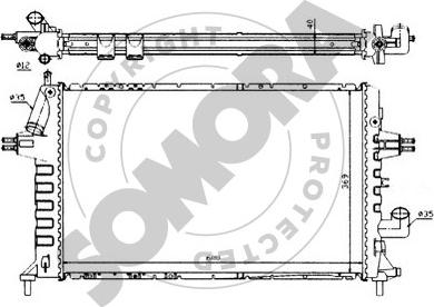 Somora 211748 - Radiators, Motora dzesēšanas sistēma autodraugiem.lv